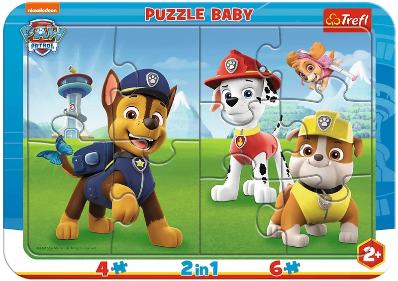 PAW Patrol Legpuzzel - 10 stukjes - Vanaf 2 jaar von Trefl, Ausgabe Mehrfarbig – Schachtel