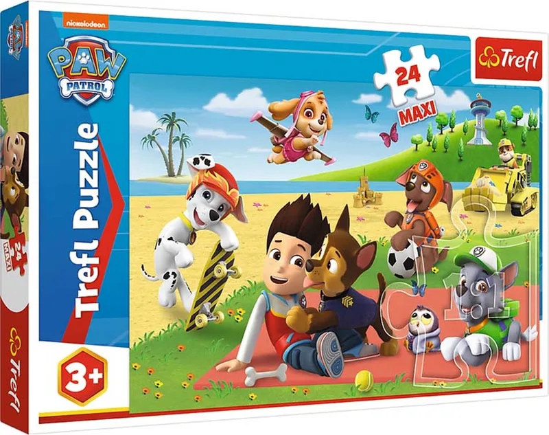 PAW Patrol Maxi Legpuzzel - 24 stukjes - Vanaf 3 jaar de Trefl, édition Multicolore – boîte
