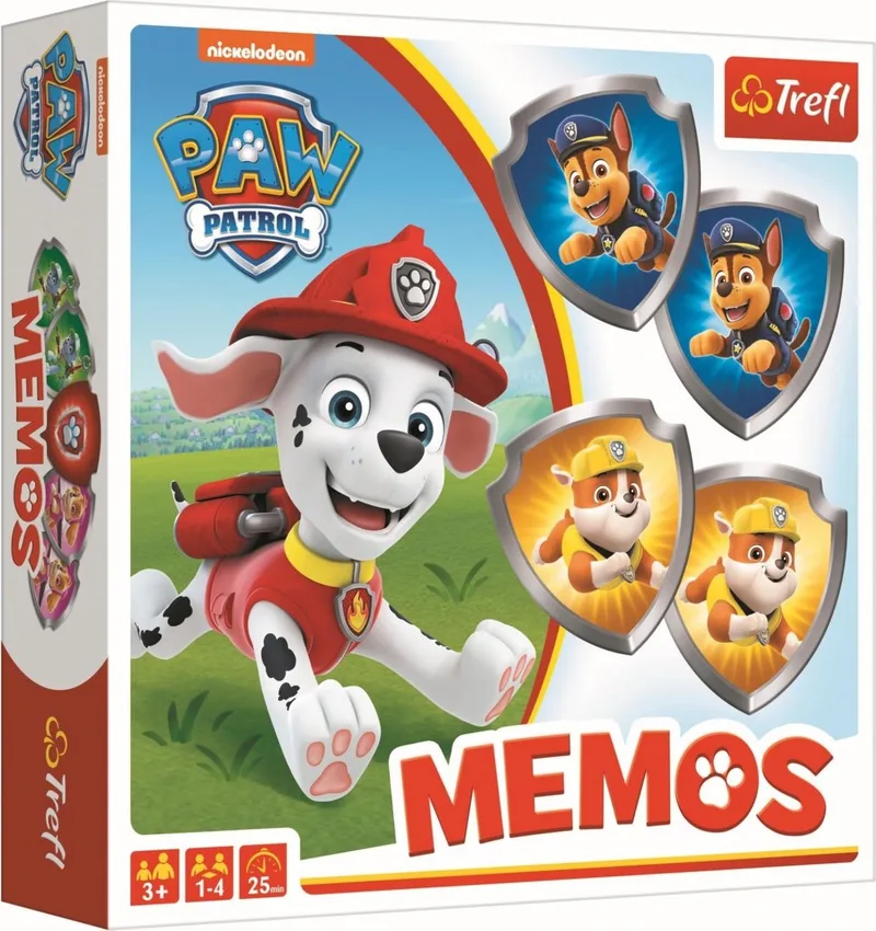 Paw Patrol memo 3+ van Trefl, editie Meerkleurig – doos