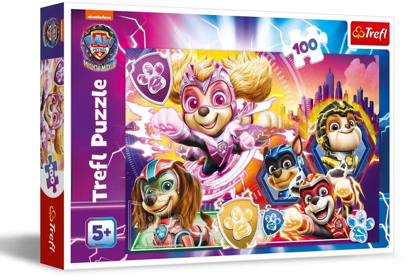 Paw Patrol Mighty Pups 100-delig Puzzel from Trefl, Multicolour edition – box