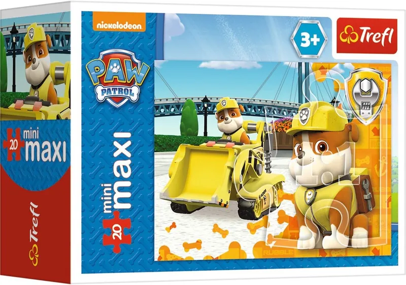 Paw Patrol - Puzzel - Rood en Blauw - Rumble - Kinderen von Trefl, Ausgabe Gelb – Schachtel