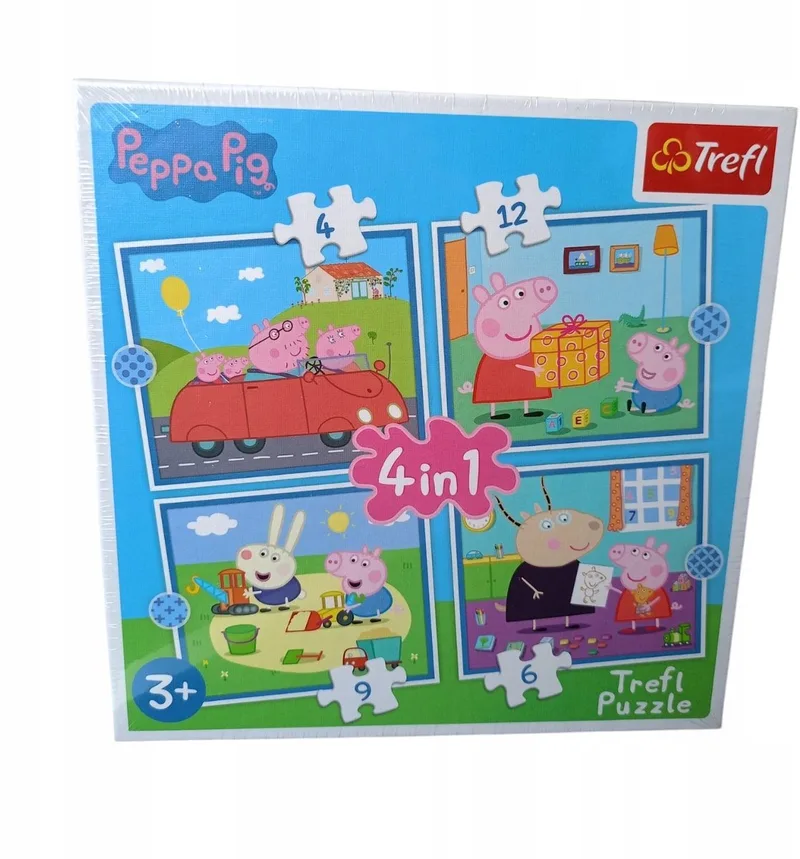 Peppa Pig 4-in-1 puzzelset - 31 stukjes from Trefl – box