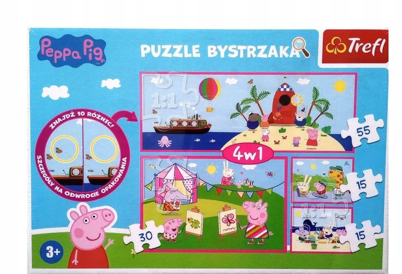 Peppa Pig 4-in-1 puzzelset from Trefl – box