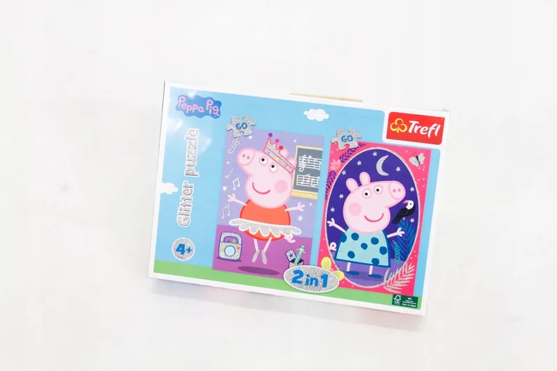 Peppa Pig Glitterpuzzel 2-in-1 (120 Stukjes) from Trefl, Multicolour edition – box