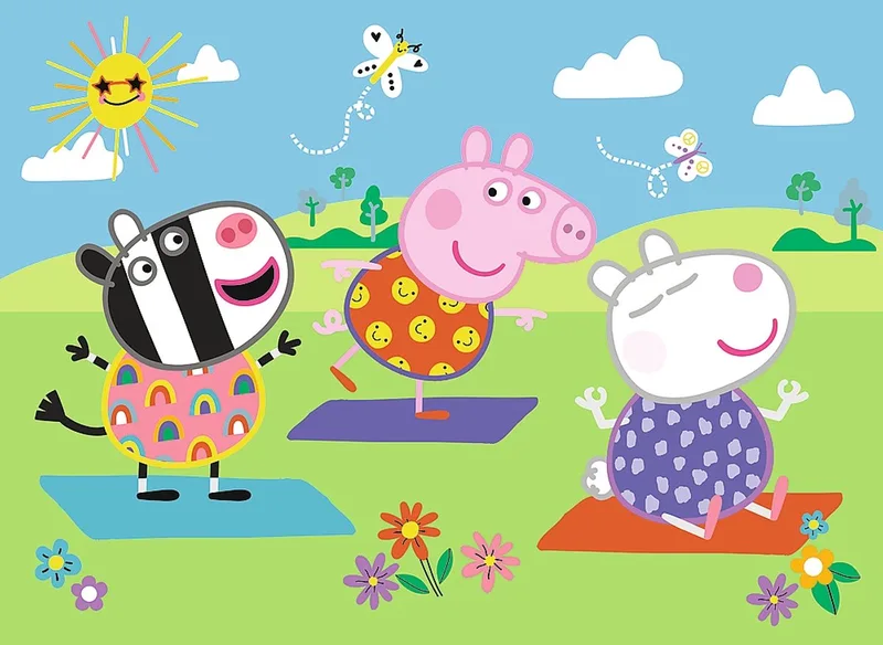 Peppa Pig Mini Maxi Puzzel 20 Stuks van Trefl, editie Meerkleurig – doos