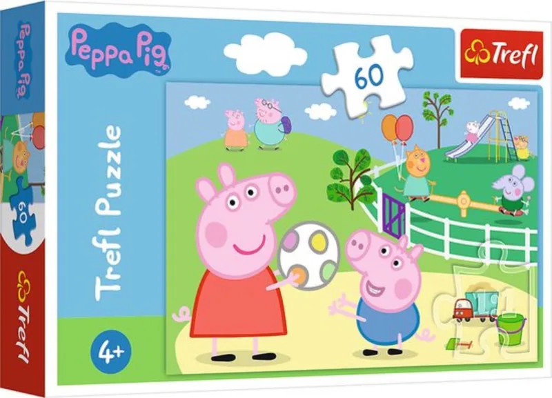 Peppa Pig Plezier met Vrienden Legpuzzel - 60 stukjes - Vanaf 4 jaar de Trefl, édition Multicolore – boîte