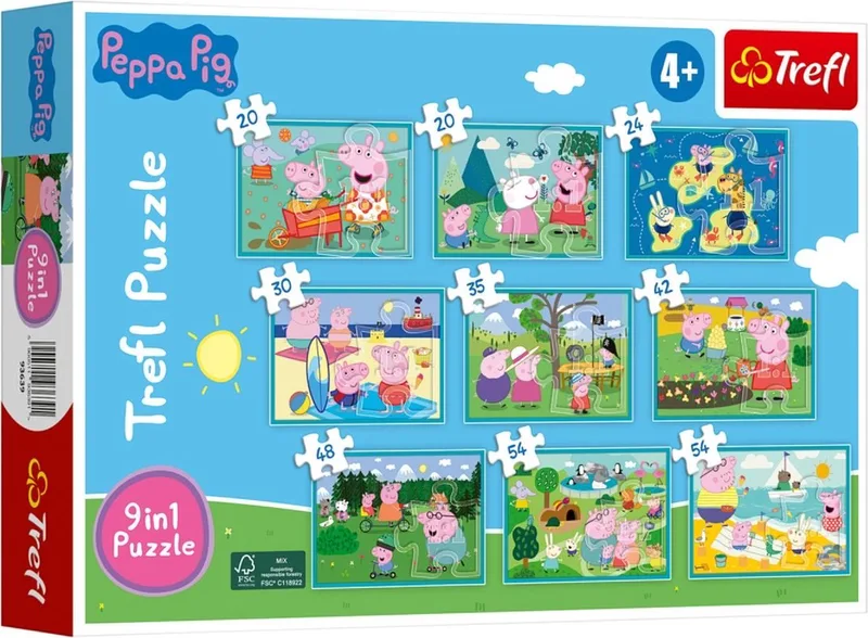 Peppa pig puzzel from Trefl, Multicolour edition – box