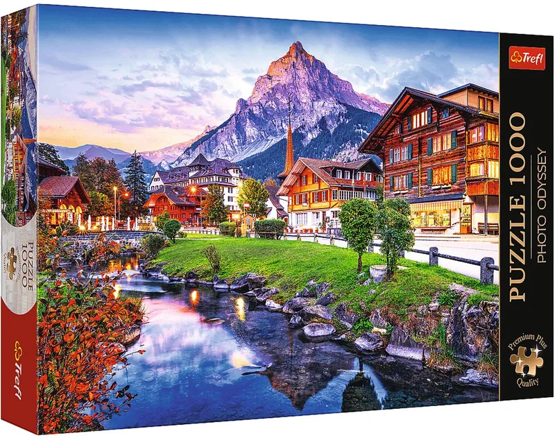 Premium Plus Photo Odyssey Zwitsers Alpendorp Legpuzzel - 1000 stukjes - Vanaf 12 jaar from Trefl, Multicolour edition – box