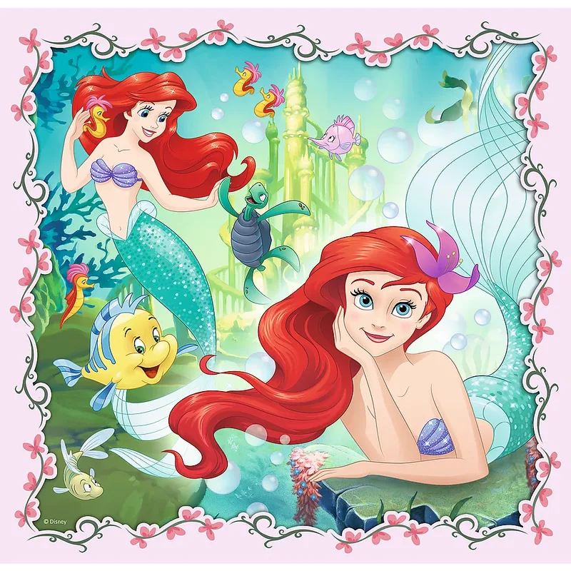 Princess 3-in-1 puzzel - 20/36/50 puzzel von Trefl, Ausgabe Prinsessen – Schachtel 3 von 3