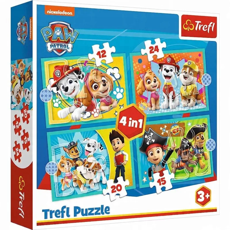 Psi Patrol 4-in-1 Educatieve Puzzels voor Kinderen van Trefl – doos