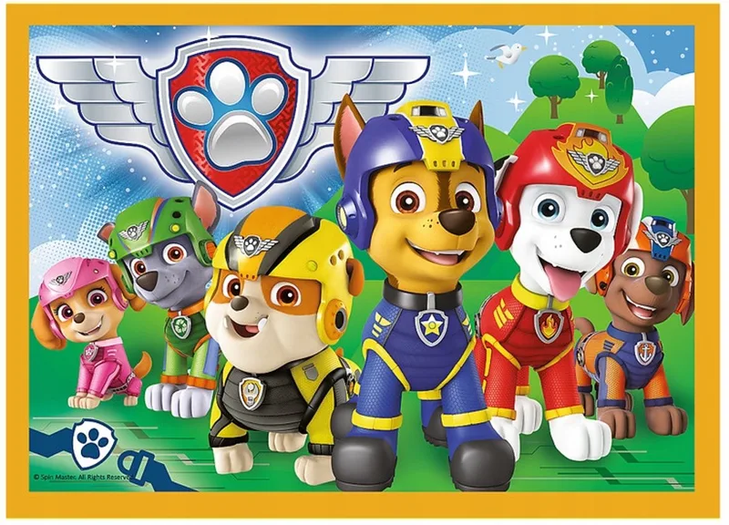 Psi Patrol Vakantie Puzzels 4-in-1 voor Kinderen van Trefl, editie Meerkleurig – doos