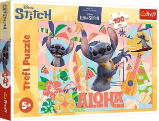 puzzel 100 stukjes - Disney Stitch en vrienden - FSC karton. from Trefl, Multicolour edition – box 1 of 2
