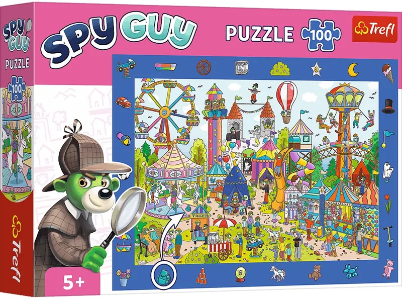 puzzel - 100 stukjes - Observation - Spy Guy - pretpark. von Trefl, Ausgabe Mehrfarbig – Schachtel