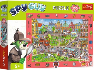 puzzel 100 stukjes - Spy Guy - stad - observatiepuzzel. from Trefl, Multicolour edition – box 1 of 2