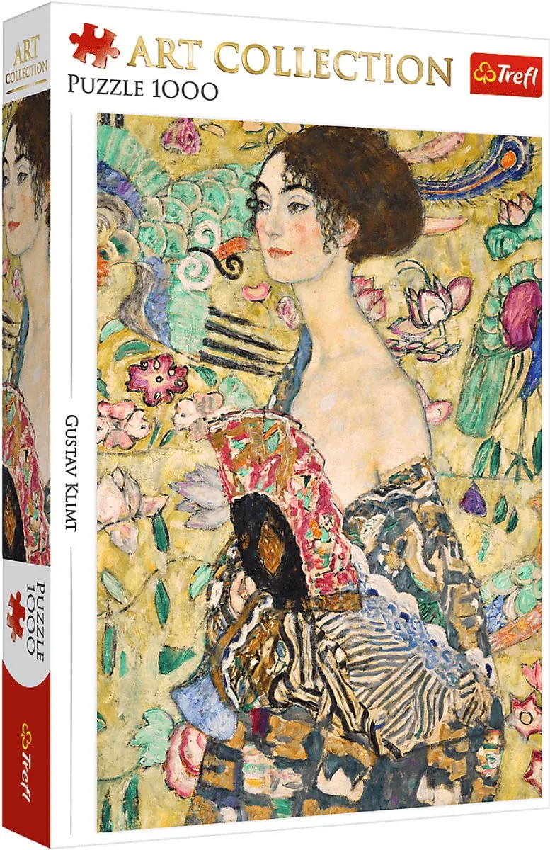 puzzel 1000 stukjes - Art Collection Lady with a Fan karton FSC. från Trefl, utgåva Flerfärgad – kartong