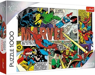 puzzel 1000 stukjes Avengers Disney 100 - legpuzzel Marvel. from Trefl, Multicolour edition – box 1 of 3
