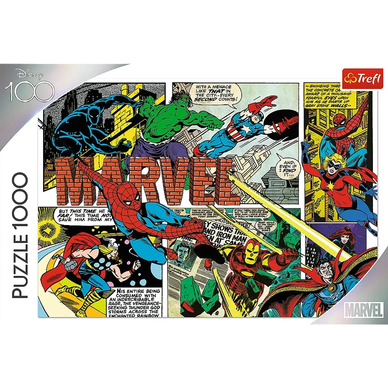 puzzel 1000 stukjes Avengers Disney 100 - legpuzzel Marvel. from Trefl, Multicolour edition – box 2 of 3