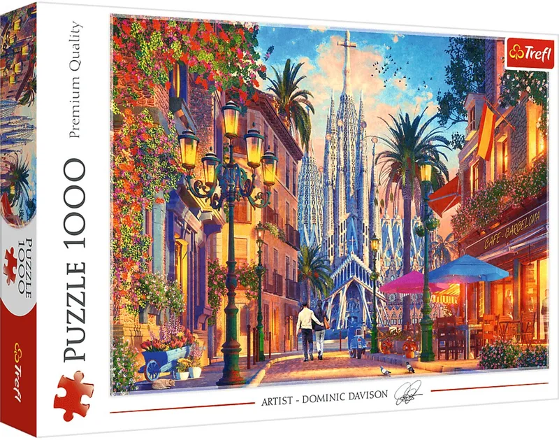 puzzel 1000 stukjes - Barcelona Spanje puzzel. de Trefl, édition Multicolore – boîte