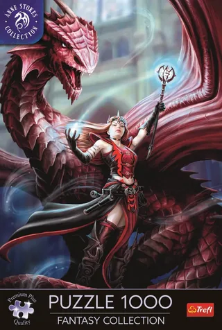 puzzel 1000 stukjes - Fantasy Collection Scarlet Mage Anne Stokes. from Trefl, Multicolour edition – box 2 of 2