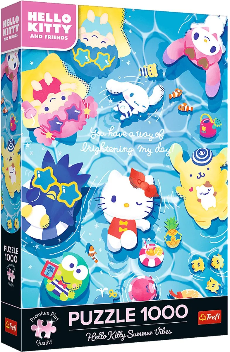 puzzel 1000 stukjes - Hello Kitty Summer Vibes - Premium Plus karton. from Trefl, Multicolour edition – box