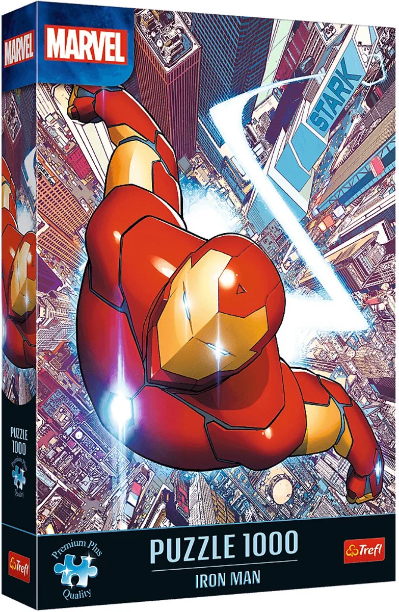 puzzel 1000 stukjes - Iron Man Marvel Heroes Premium Plus. von Trefl, Ausgabe Mehrfarbig – Schachtel