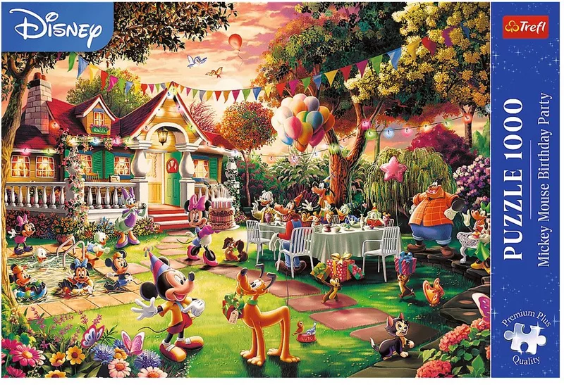 puzzel 1000 stukjes - Mickey Mouse verjaardag - Disney karton. van Trefl, editie Meerkleurig – doos