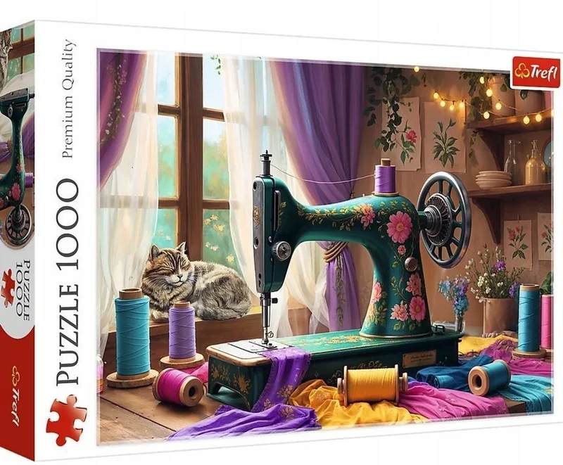 Puzzel 1000 Stukjes - Mijn Naaiatelier from Trefl, Multicolour edition – box