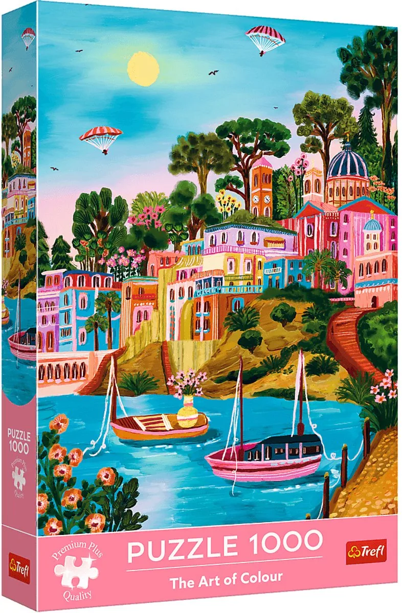 puzzel 1000 stukjes - Modern Syros Griekenland FSC Mix. from Trefl, Multicolour edition – box