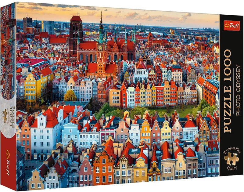 puzzel 1000 stukjes - Premium Plus Gdansk uitzicht - legpuzzel. van Trefl, editie Meerkleurig – doos