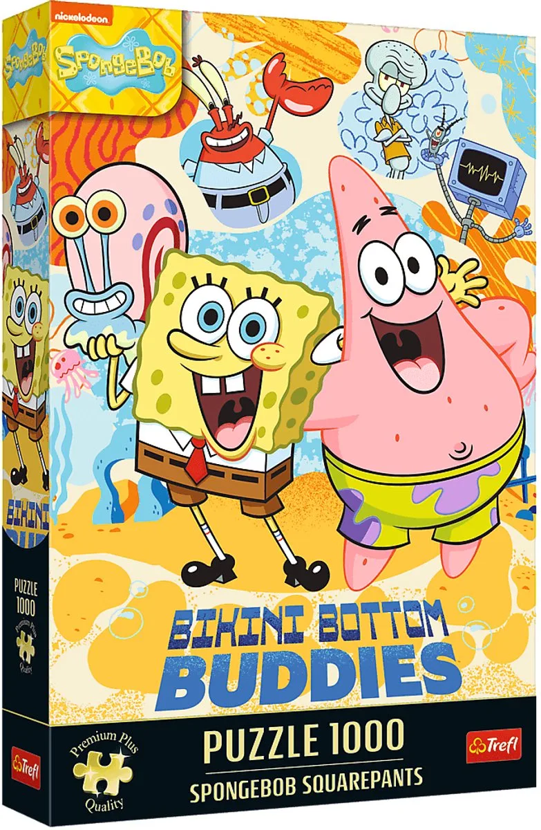 puzzel 1000 stukjes - SpongeBob SquarePants - Premium Plus FSC. von Trefl, Ausgabe Mehrfarbig – Schachtel