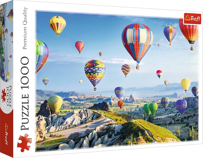 puzzel - 1000 stukjes de Trefl, édition Uitzicht over Cappadocie – boîte
