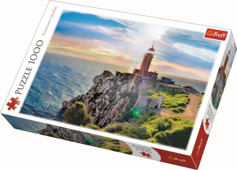 puzzel - 1000 stukjes de Trefl, édition Vuurtoren Griekenland – boîte