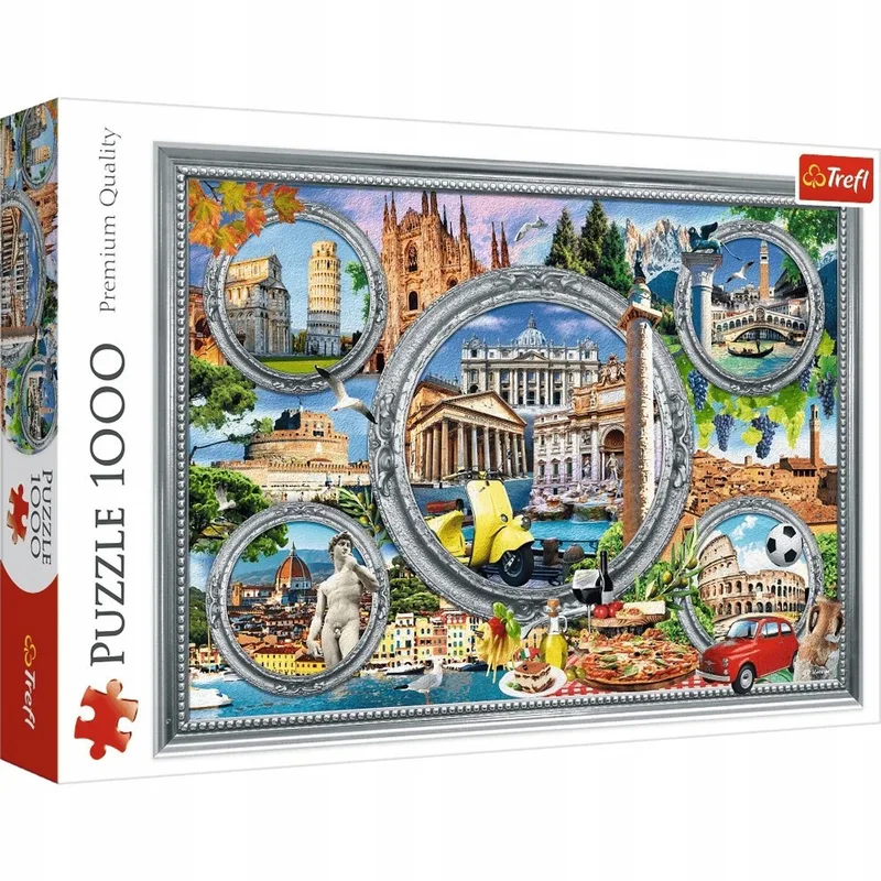 Puzzel 1000 Stukken Italiaanse Vakantie - Iconische Monumenten de Trefl – boîte