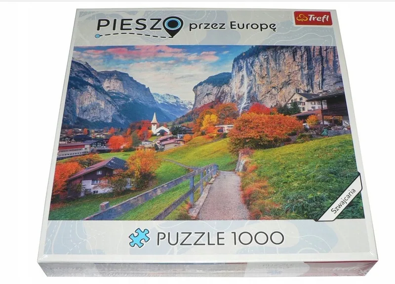 Puzzel 1000 Stukken: Wandeling door Europa från Trefl – kartong