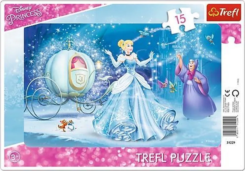 Puzzel 15 Stukjes met Frame - Magische Nacht van Trefl, editie Meerkleurig – doos