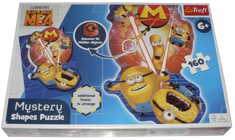 Puzzel 160 Stukjes - Minions Mystery Shapes from Trefl – box