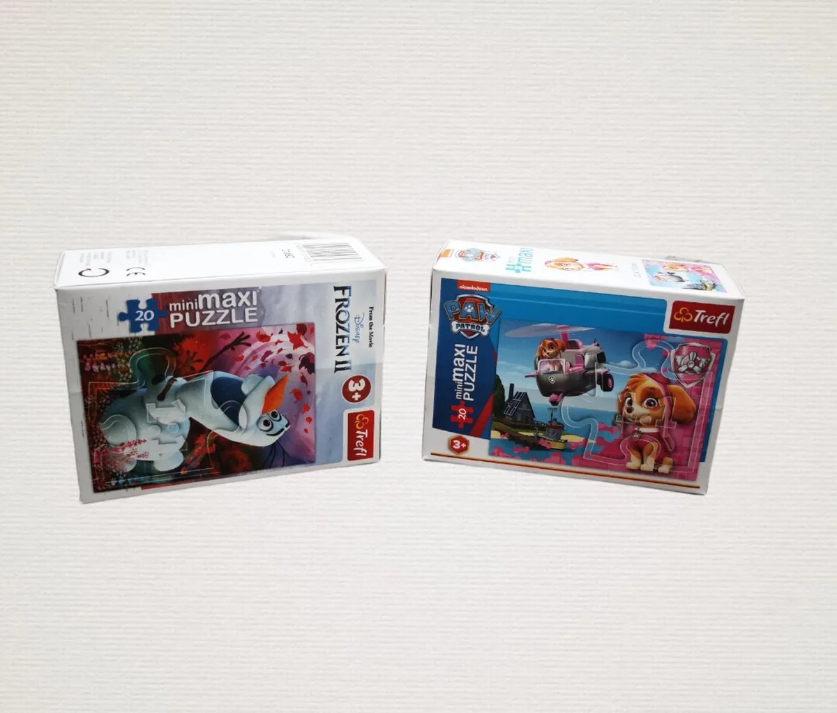 puzzel 2/set-Paw patrol&Frozen 2-Kinderpuzzel van Trefl – doos