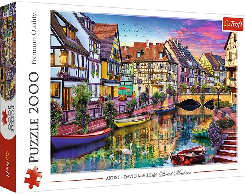 puzzel 2000 stukjes - Colmar Frankrijk - legpuzzel. de Trefl, édition Multicolore – boîte
