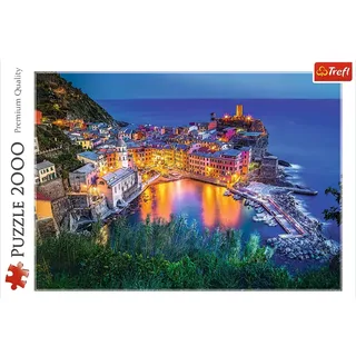 puzzel 2000 stukjes - Vernazza bij schemering premium kwaliteit. von Trefl, Ausgabe Mehrfarbig – Schachtel 2 von 2