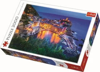 puzzel 2000 stukjes - Vernazza bij schemering premium kwaliteit. von Trefl, Ausgabe Mehrfarbig – Schachtel 1 von 2