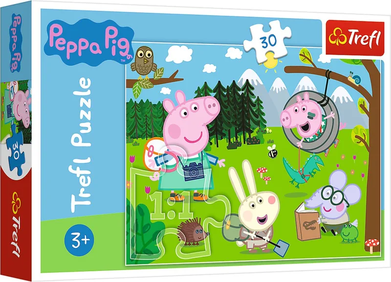 puzzel - 30 stukjes van Trefl, editie Peppa Pig – doos
