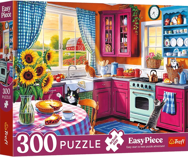 puzzel 300 stukjes - EasyPiece Morning in the Kitchen FSC Mix. van Trefl, editie Meerkleurig – doos