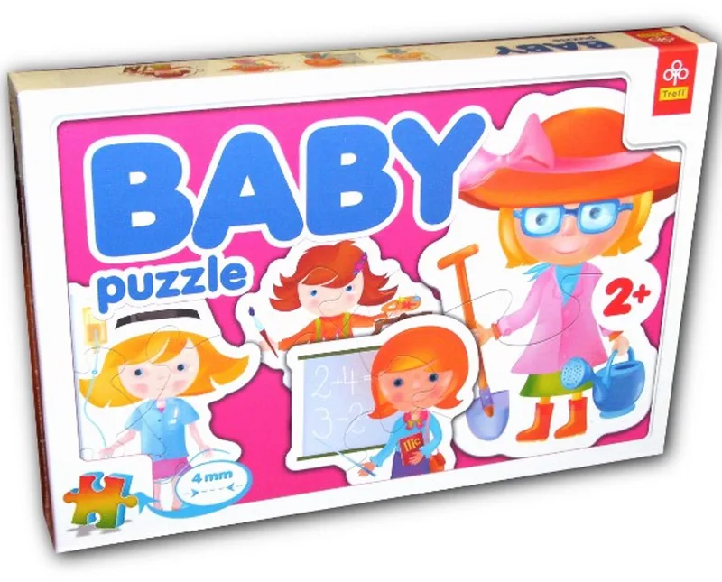 puzzel 4 Form-puzzels: beroepen - educatief speelgoed 2 stukjes. van Trefl, editie Meerkleurig – doos
