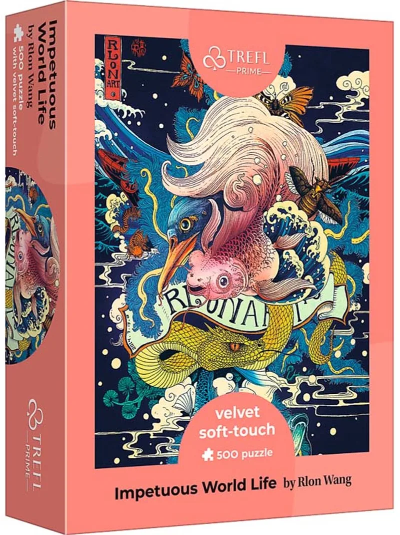 puzzel 500 stukjes dieren - Impetuous World Life FSC Mix 70%. von Trefl, Ausgabe Mehrfarbig – Schachtel