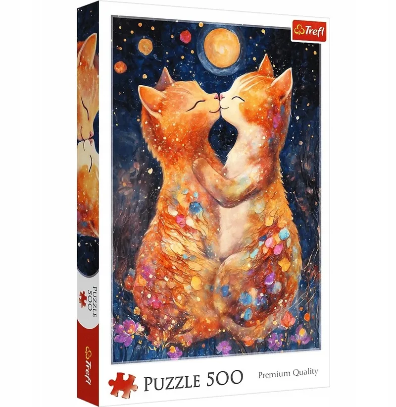 Puzzel 500 Stukjes: Kusje in Maanlicht from Trefl, Multicolour edition – box