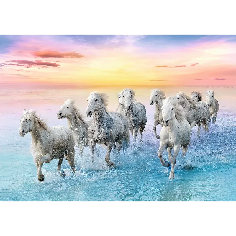 puzzel - 500 stukjes von Trefl, Ausgabe Paarden in galop – Schachtel 3 von 3