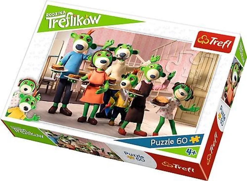 Puzzel 60 Stuk - De Treflik Familie Ontbijt van Trefl, editie Meerkleurig – doos