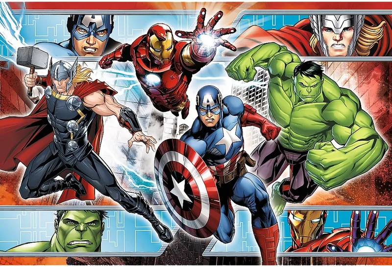 puzzel Avengers 300 stukjes Marvel Disney superhelden. van Trefl, editie Meerkleurig – doos