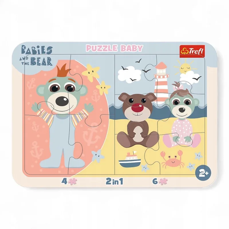 Puzzel Baby Bobaski in Muis 10 Stukjes van Trefl, editie Meerkleurig – doos