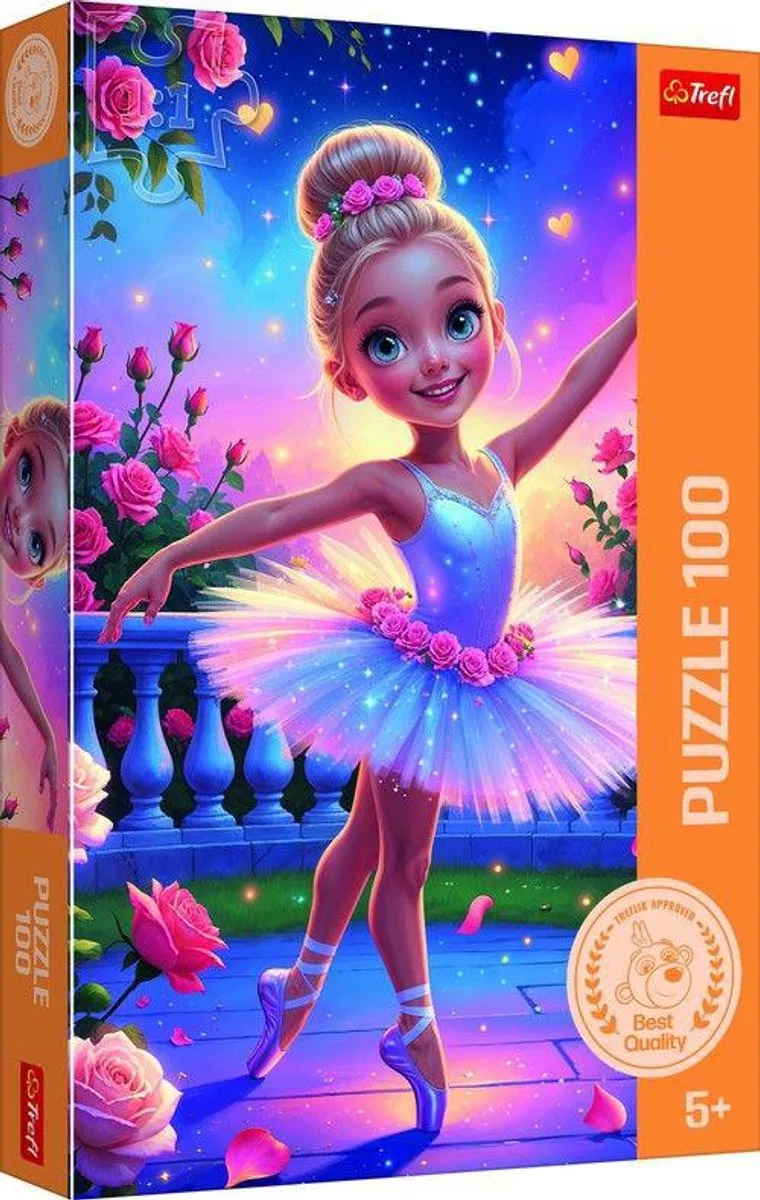 Puzzel Ballerina 100 - Puzzel 100 elementen van Trefl, editie Blauw – doos